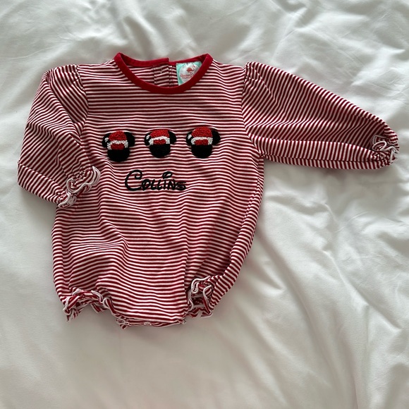 Smocked Flamingo Other - Smocked Flamingo Disney bubble with “Collins” embroidered